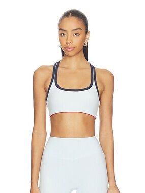 Form Reversible Racer Bra Dolphin Light Blue and Red NWT